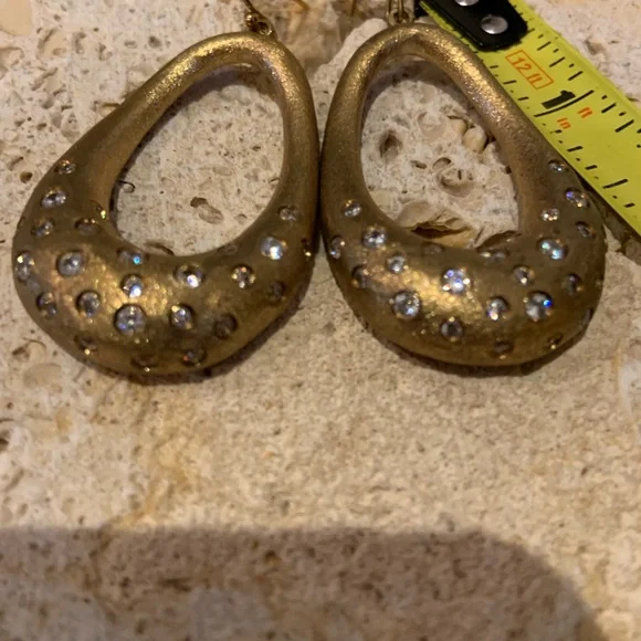 Rivka Friedman Gold Clad Crystal Earrings - Picture 10 of 11